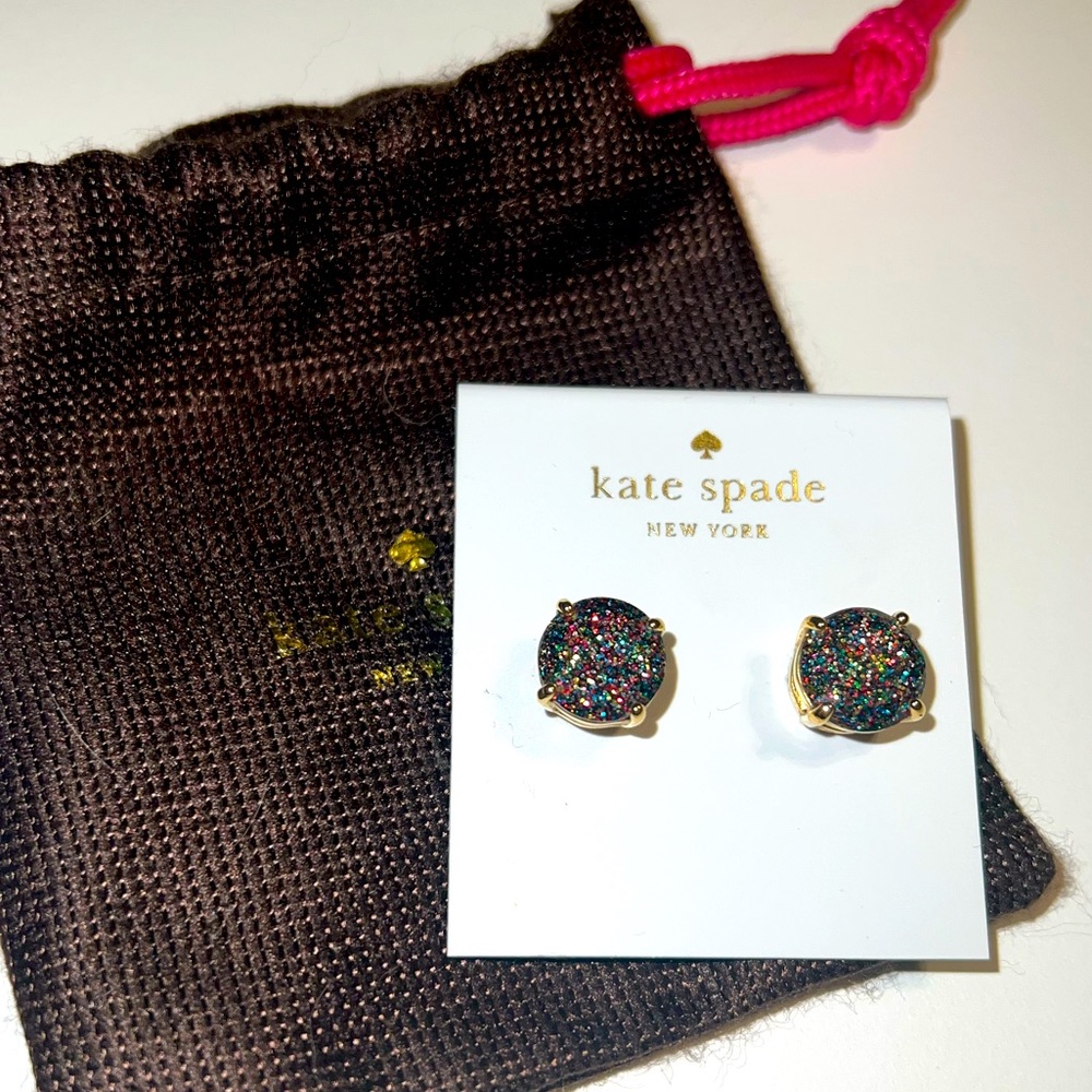 Kate Spade multicolor glitter earrings
